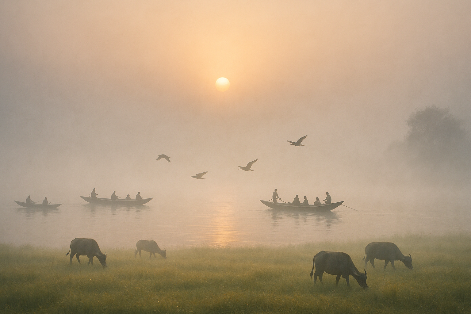 শীতের টাঙ্গুয়ার হাওর